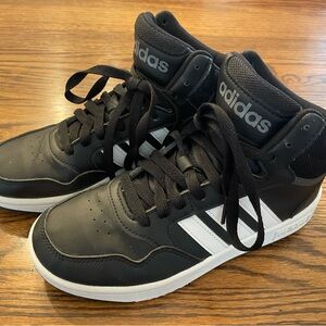 Adidas Kid's Black and White Athletic Sneakers